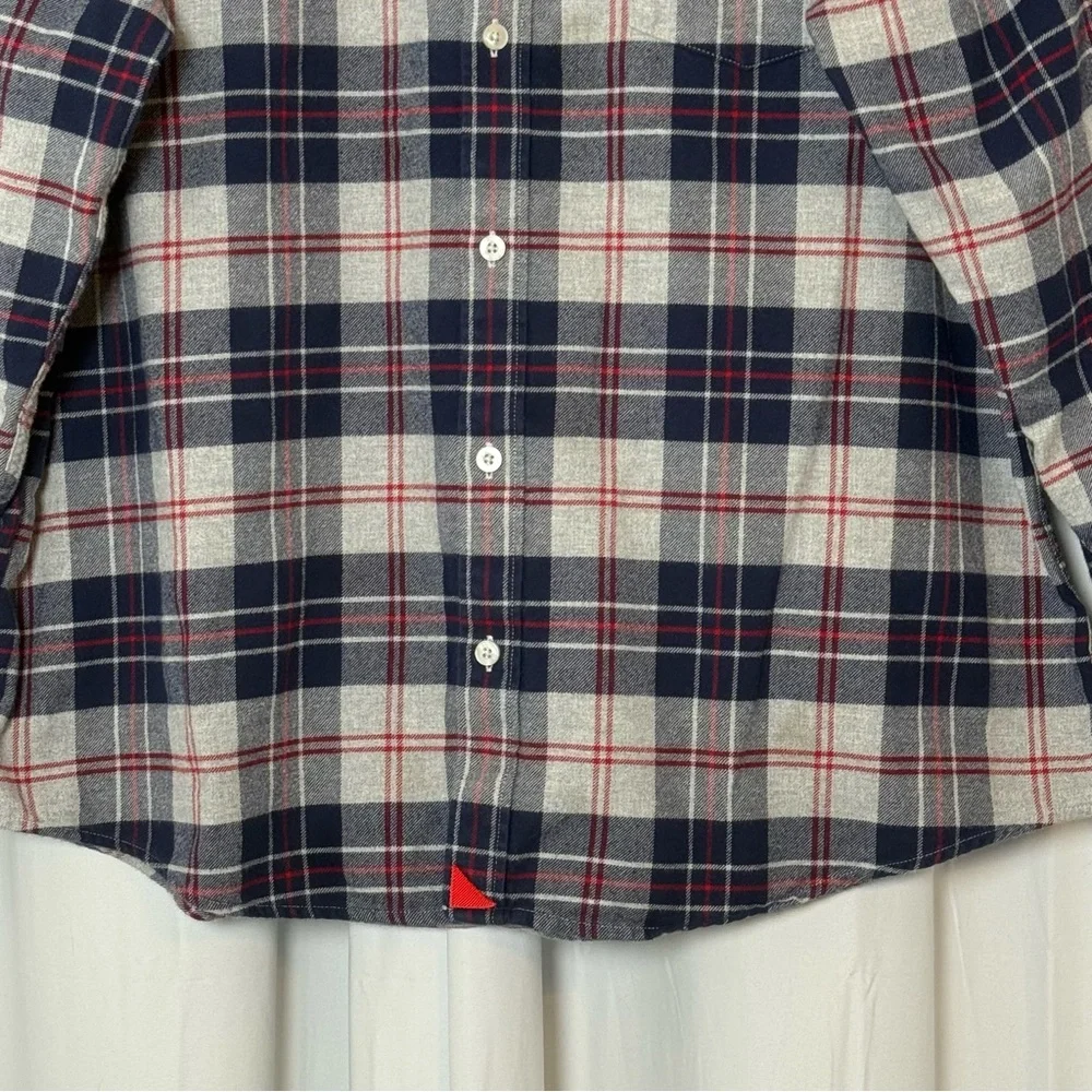 UNTUCKit Plaid Flannel Button Down Shirt Men’s XXL Slim Fit Cotton - Picture 5 of 11